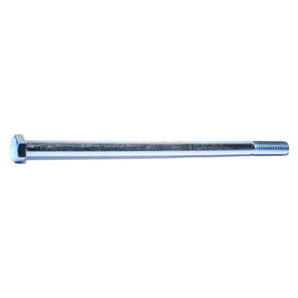 Midwest Fastener Grade 5, 1/2"-13 Hex Head Cap Screw, Zinc Plated Steel, 10 in L, 25 PK 54390 - main
